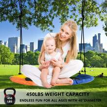 8 In1 Swing Sets For Backyard With Kids Slide Outdoor Heavy-Duty Metal Playset For Kids 550lbs Swing Set With Slide, Saucer Seat, 2 Belt Seat, Soccer Goals, Glider,Baby Swing Set And Baketball Hoop - Màu xanh lam - Xem 11