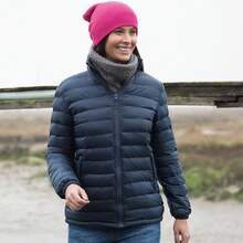 Result Ladies/Womens Ice Bird Padded Jacket (Water Repellent & Windproof) (Navy Blue) - Blue - View 4