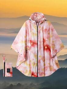 Portable Zipper Hooded Rain Poncho For Adults, Lightweight Rain Coat For Women With Pockets, Waterproof Multicolor Rain Jacket For Women And Men Outdoor Activities, Suitable For Rainy Days, Climbing, Camping, Hiking, Cycling, Fishing