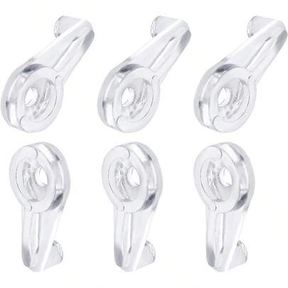30 piezas Kit de clips de retención de ventana de vidrio, clips de fijación de espejo transparente, soporte de puerta de vidrio, soporte de panel de gabinete con tornillos para fijar el vidrio