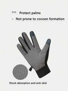 1 par de guantes protectores contra el sol para hombres en verano, de seda fina para conducir, pesca en carretera, reparto, guantes de dedo completo para ciclismo de verano, antideslizantes y resistentes al desgaste de seda de hielo para ciclismo al aire libre, deportes de conducción, pantalla táctil, transpirables para pesca, guantes protectores contra el sol para hombres en verano - Multicolor - Ver 7