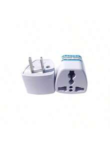 1pc Abs Us Standard Power Converter, Modern White Power Adaptor For Home Use