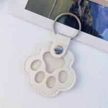 Pet Hair Memorial Keychain - Cute Paw Design With Space To Store Dog/Cat Hair, Pet Owner Memorial Accessory, Unique Gift Idea