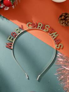 1 buc/3 buc/6 buc bentițe de Crăciun pentru femei, bentiță de Crăciun fericit, coroană cu stras, accesorii de păr pentru petrecere de vacanță, adulți, fete, cerc de păr, bentiță de păr pentru femei, accesorii de păr