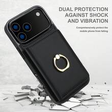 ZZXX Wallet Solid Color Ring 360° Rotation Button Side Sticker With Card Slot RFID Blocking Kickstand Magnetism Flip PU Artificial Leather Case Compatible With IPhone Air 17 Pro Max 16e 15 Pro 14 Plus 13 Mini 12 11 SE 2022 X XS XR 8 7 ForSamsung Galaxy S25 Edge S25 Ultra S24 FE S23 Plus S22 S21 Note 20 A12 A13 A14 A15 A16 A17 A26 A35 A36 A51 A52 A53 A54 A55 A56 A71 A72 A73 ForGoogle Pixel 6a 8 Pro 8a 9 9a 10 Pro XL Cover Business Shockproof Protective Card Bag
