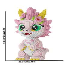 12011pcs 3D High-Quality Peach Blossom Dragon Assembly Set - Adult DIY Puzzle Model Kit, Perfect Gift For Christmas, Halloween, Valentine's Day, Thanksgiving, Graduation And Birthday - Multicolor - View 6
