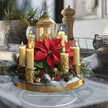 Elegant Acrylic Christmas Candle Holder - Suitable For Home, Office And Garden Decor, Multi-Functional Indoor/Outdoor Holiday Decoration, Ideal Gift For Friends