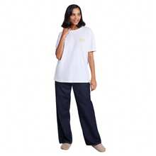 Animal Womens/Ladies Leena Text Boxy T-Shirt (White) - 100% Mixed - (MW3914) - White - View 1