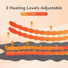 Hailicare 5-Mode 9-Level EMS Wristband 3-Speed Heating Magnetic Detachable English Voice Graphene Heating Holiday Gift Ideal Present - Grey - View 5