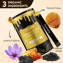 Las barritas de miel de shilajit del Himalaya Nutrajoy (30 barritas) son imprescindibles para acampar. Elaboradas con ingredientes del Himalaya cuidadosamente seleccionados, cada barrita contiene más de 85 minerales y más del 75 % de ácido fúlvico. Disfruta de una en tus descansos para aliviar la fatiga durante el senderismo. Envasadas individualmente, son ligeras y fáciles de transportar, ahorrando espacio en tu mochila y permitiéndote disfrutar plenamente del aire libre. - 30 piezas - Ver 3