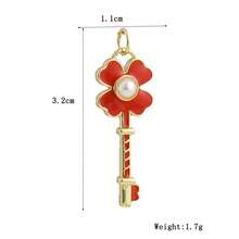 1pc Fashionable Personalized Minimalist High-End Geometric Pendant Couples Keychain, DIY Bracelet Necklace Earrings Jewelry Accessories