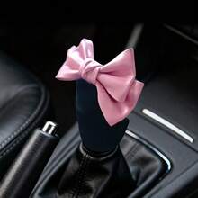 1pc/2pcs Cute Bowknot Car Accessories Set, Including Handbrake Cover, Gear Shift Cover, Shoulder Pad Cover, Car Interior Decoration - Multicolor - View 8