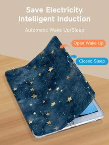 Ốp bảo vệ máy tính bảng họa tiết bầu trời sao, tương thích với iPad 9.7/10.2/10.5/10.9/12.9/Pro 11 (thế hệ thứ 10), Galaxy Tab S6 Lite 10.4 inch, Kindle Paperwhite thế hệ thứ 12 (ra mắt năm 2024, thế hệ thứ 11 ra mắt năm 2022), chất liệu mềm mại, chống sốc, hỗ trợ chức năng chờ thông minh/tự động bật/tắt màn hình. - Nhiều màu - Xem 5