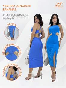 Swisz Women Dresses - 藍色 - 查看 4