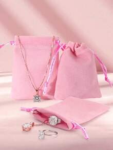 10-Piece Velvet Jewelry Bags, Jewelry Pouches With Drawstring- Soft Drawstring Gift Bags For Weddings, Parties, Valentine'S & Anniversaries