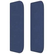 vidaXL Testiera ad Orecchio Blu 203x16x78/88cm in Tessuto