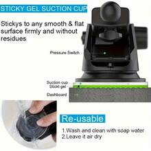 Hot Selling New Car Phone Holder, Car Dashboard Front Gear, Mobile Navigation Stand, Retractable Suction Cup Holder