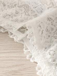 6pcs Women's Lace Floral Design Underwear, Minimalist Comfortable Sexy Ladies Panties, Briefs & Hipsters