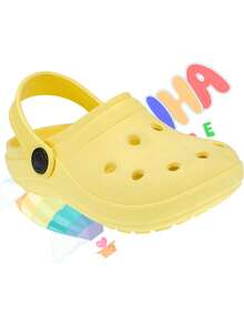 Babouche Sandal Children's Papete Boy And Girl, Light, Comfortable, Non-Slip. - 黃色 - 查看 1