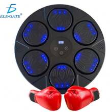 ELE-GATE  Máquina de Boxeo Musical con Guantes de Boxeo – Ejercicio Inteligente y Divertido con Música - DAFULT - Ver 1