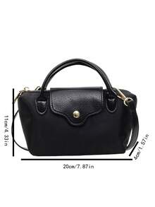 时尚小包，新款饺子包，休闲手提包，西式斜挎包 - 黑色 - 查看 2