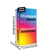 Misheard Music- The Song Or Artist With 500 Nonsensical Lyric Cards, A Hilarious, Super Fun Music And Card Game For Adults And Teens, Perfect For Friends' Get-Togethers, Parties, Family Gatherings, And Halloween Game Nights – A Must-Have; Let's Dive In And Play! - Multicolor - View 8