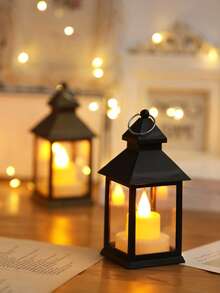 1 szt. Lampa wisząca LED w stylu vintage, w tym bateria, przenośna lampa wiatrowa do dekoracji stołu w pokoju festiwalowym, lampka świąteczna na wesele, lampka ozdobna do sypialni, lampka wisząca, czarna lampka, lampka nocna na Boże Narodzenie