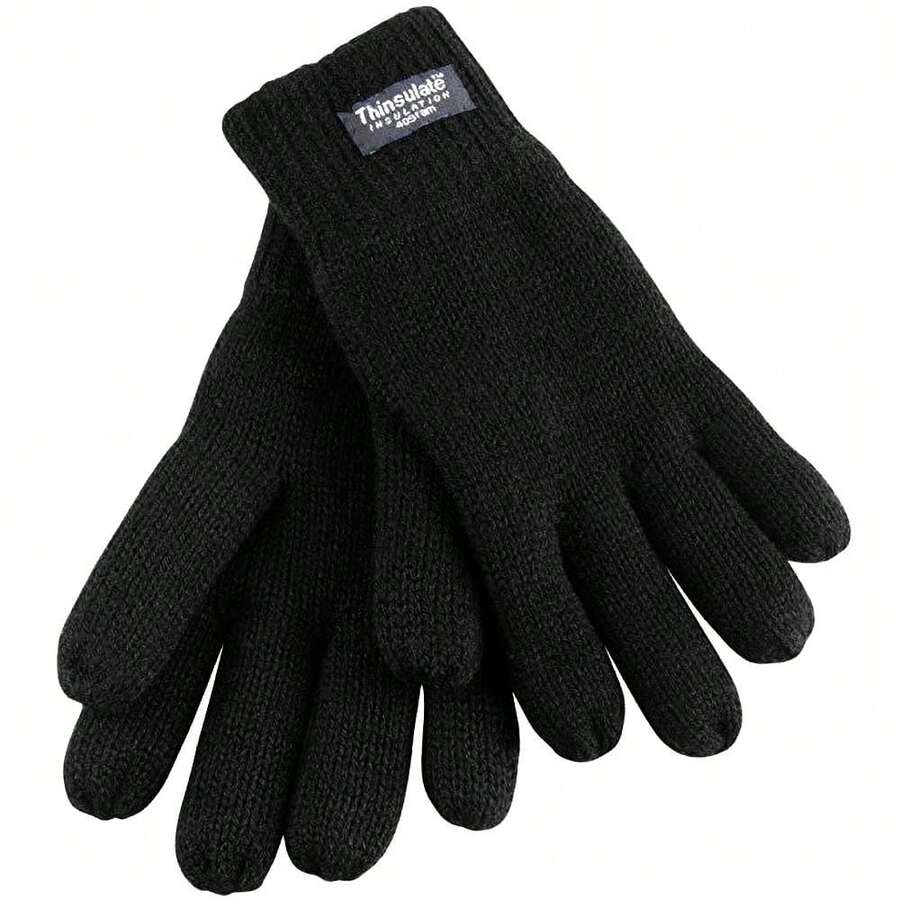 Result Unisex Thinsulate Lined Thermal Gloves (40g 3M) (Black) - Coffee Brown - View 1