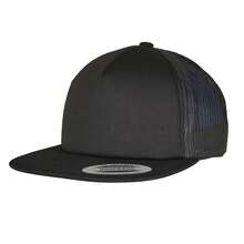 Foam Trucker Cap (Black) - Coffee Brown - View 1