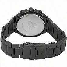 Orient Reloj de cuarzo para hombres Orient, FTV00006B0, acero inoxidable, esfera negra, adecuado para uso diario en un estilo deportivo y casual