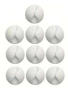 10 kẹp cáp tự dính, bộ sắp xếp dây bằng nhựa thời trang - Gia đình, văn phòng, đầu giường, phụ kiện sạc ô tô, dễ dàng lắp đặt, lưu trữ treo tường, hệ thống quản lý cáp để bàn tiết kiệm không gian, giá đỡ cáp, vật dụng lưu trữ, móc dính, móc treo đa năng - Nhiều màu - Xem 12