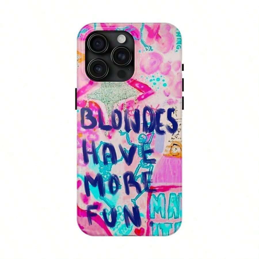 Mclaiwoodshop Blondes Have More Fun Phone Case Phone Cover Hard Cases Magnetic Phone Case  Phone Grip,Phone Cover For IPhone 16 15 14 13 12 - 白色 - 查看 1
