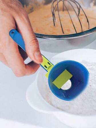 2 Stück Kaffee Protein Shake Messlöffel mit auslaufsicherem Design, ergonomischem Griff, robustem Kunststoff, präziser Schöpfkelle und Filter, ideal für Protein Shakes, Kaffee, Tee und trockene Zutaten