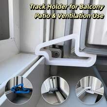 2 schwere stoßfeste Türstopper, Bodentürstopper, einfach zu installieren, geeignet für Terrassentüren, Fenster, Schiebetüren - robuste Kunststoffkonstruktion, wind- und stoßfest