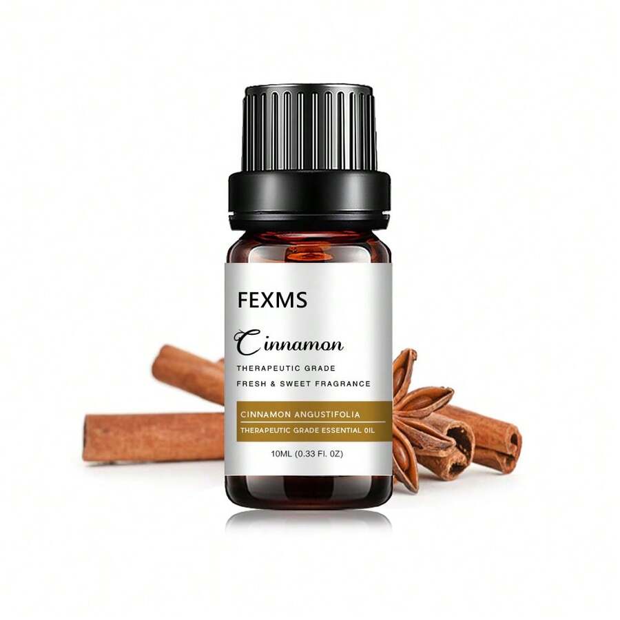 Aceite corporal de canela 10 ml - Apto para el cuerpo, el rostro, el cabello y las uñas, adecuado para todo tipo de pieles. - Marrón - Ver 1
