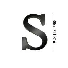 黑色字母墙贴 A-Z - 单个字母高度 4 英寸/6 英寸/8 英寸，亚克力镜面，带 0.4 英寸厚泡沫背衬。双层设计呈现 3D 立体效果；单层设计更显简约。自带背胶，可粘贴于墙面或玻璃上。撕下保护膜即可呈现镜面效果。 - 黑色 - 查看 94