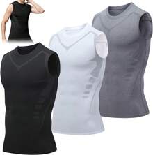 Men Sports Bodysuits & Jumpsuits - 黑色,白色,灰色 - 查看 1