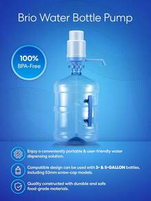 Brio - Bomba manual universal de agua potable - Plateado - Ver 11