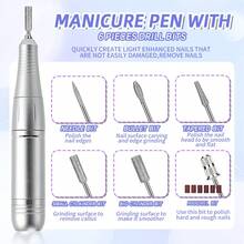 45000 RPM Professional Nail Polisher Electric Nail Drill For Nail Art With Portable Dead Skin Removal Tool