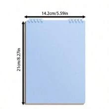 Wooden Flip-Top Ring Notebook Natural Wood Craftsmanship Double-Sided No-Bleed Writing 360° Full Rotation Page Turning Lecture Notes/Office Records/Daily Planning All-In-One Tool Vintage Style Efficiency Booster - 1pc - 查看 10
