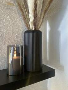 1 pièce Vase en plastique composite incassable, vase de table simple de 7,8 pouces de haut pour fleurs séchées, décoration de fleurs artificielles, décoration de maison, décoration de bureau, convient pour centres de table de mariage, décoration de pièce, vase à fleurs, vase en verre