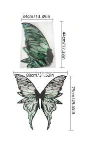 1pc New Holiday Party Halloween Makeup Prop Adult Costume Butterfly Wings Fairy Wings