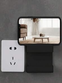 1 Estante de almacenamiento de control remoto con múltiples compartimentos "Fácil de acceder" - Estante de almacenamiento de escritorio creativo para el hogar, soporte para control remoto - Organizador de control remoto, estante flotante montado en la pared, instalación sin agujeros, soporte para control remoto montado en la pared de silicona, soporte para TV y herramientas de plástico, caja de almacenamiento montada en la pared