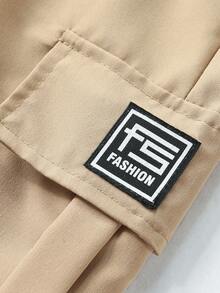 3pcs Men's Cargo Shorts With Multiple Pockets Men's Loose, Non-Elastic, Solid Color Multi-Pocket Work Shorts - Casual, Loose Shorts For Casual Wear, Summer Casual Wear Shorts Cropped Pants - 卡其+灰+黑 - 查看 2