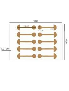 100 pezzi/set di clip per le ali del naso morbide, elastiche e autoadesive. Strisce per la correzione e la bellezza del naso per restringere le narici larghe. Strisce correttive morbide, elastiche e autoadesive per le ali del naso per restringere le narici larghe. - Multicolore - Visualizzare 11