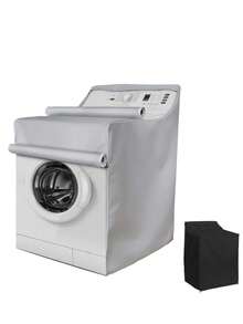 Cubierta para lavadora/secadora para máquina de carga superior, cubiertas antipolvo para lavadora - resistente al agua, anti-UV y resistente, a prueba de sol, se ajusta a la mayoría de lavadoras/secadoras del mercado, bolsa, organizador, almacenamiento
