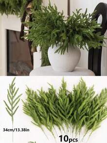 6 pies de guirnalda de pino de Norfolk para Navidad, guirnalda de pinos densos y realistas, guirnalda de follaje artificial de pino y ciprés para decoración navideña del hogar, chimenea, mesa, jardín y exterior