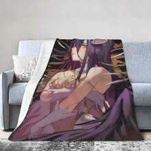 Loli Albedo From Overlord Anime Personalized An Ultra-Soft Micro Fleece Blanket - Black - View 1