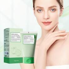 120g Mascarilla exfoliante de tomate de limpieza profunda, una mascarilla de arcilla infundida con extractos de menta y centella asiática, limpia en profundidad, hidrata, mejora los poros, elimina los puntos negros, reafirma la piel facial, dejándola talla grande suave. Adecuado para el cuidado facial diario. Otoño.