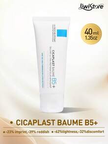 Kem dưỡng phục hồi và làm dịu da La Roche-Posay CICAPLAST B5+ 40ml / 1.35oz, Công thức mới | Phù hợp cho da khô, nhạy cảm và dễ tổn thương - trắng - Xem 1